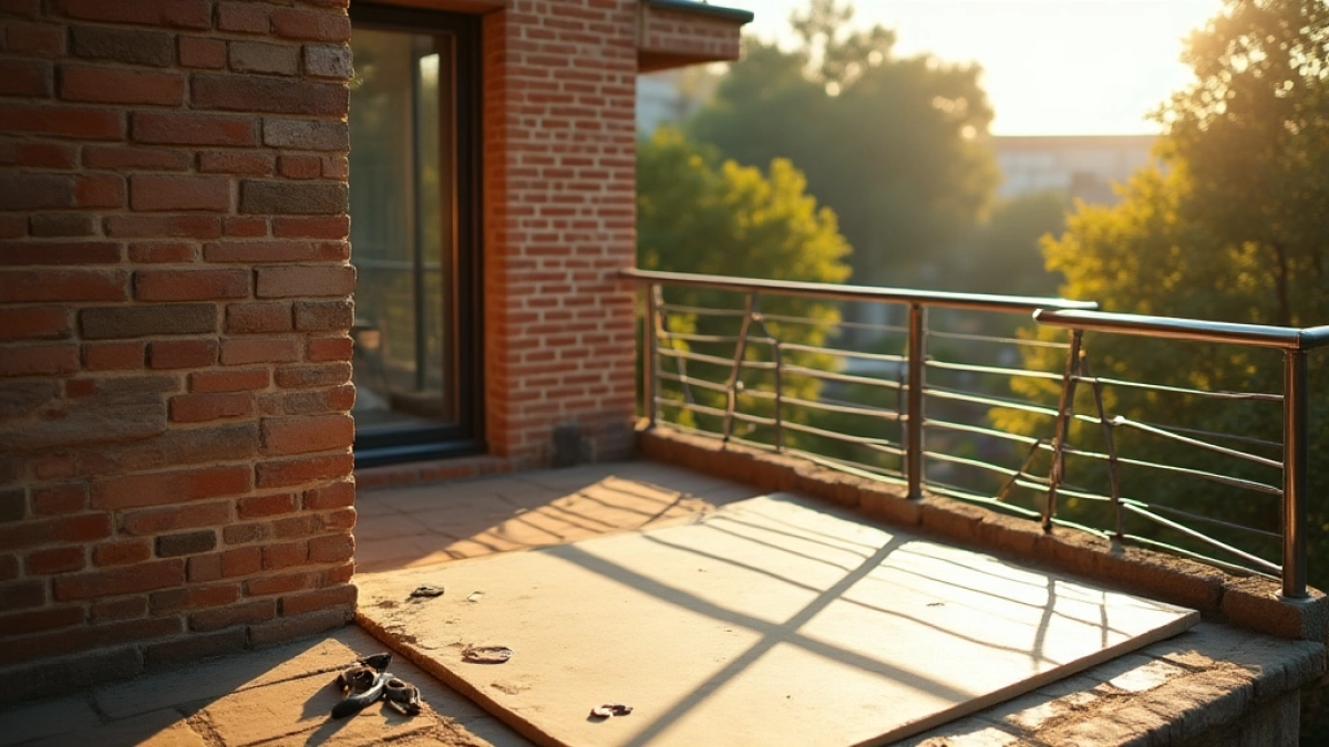 Papa na balkon
